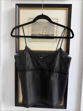 Dosa Black Silk Tank Top size 2 / M